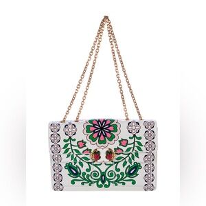 Tory Burch Large Garden Party shoulder bag with  Chain Strap Bag New